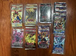 1996 YuGiOh 1st edition Legacy of Darkness + More Vintage RARE Booster Pack Lot - Image 1