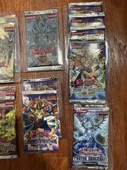 1996 YuGiOh 1st edition Legacy of Darkness + More Vintage RARE Booster Pack Lot - Image 3