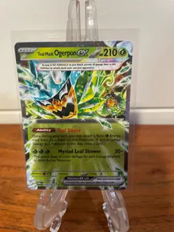 Teal Mask Ogerpon ex 025/167 Double Rare Twilight Masquerade Pokemon TCG - Image 1