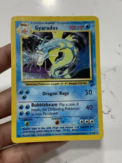Pokemon TCG Gyarados Holo Damaged base Set 2 - Image 1