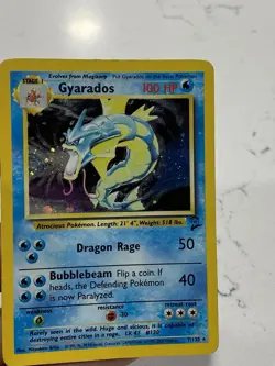 Pokemon TCG Gyarados Holo Damaged base Set 2 - Image 4