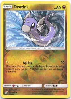 Dratini 147/236 Common Unified Minds Pokemon Reverse Holo Near Mint - Image 1