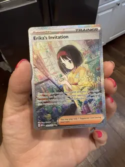 Erika’s Invitation 203/165 SIR Sv Scarlet & Violet 151 Pokemon TCG - LP - Image 1