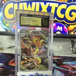 Pokemon TCG CGC Pristine 10 Ethan's Typhlosion 070/063 Heat Wave Arena Art Rare - Image 3