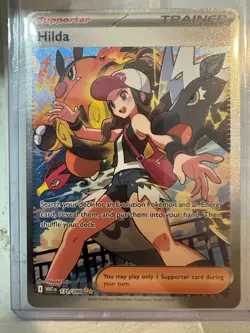 Pokemon Hilda 171/086 Sv: White Flare Holo TCG *pack fresh* - Image 1