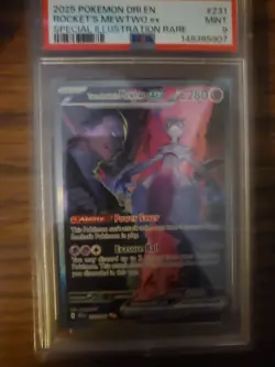 Pokemon Team Rocket's Mewtwo ex Sv10 Destined Rivals PSA 9 Special Illustration… - Image 1