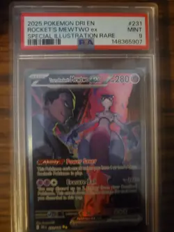 Pokemon Team Rocket's Mewtwo ex Sv10 Destined Rivals PSA 9 Special Illustration… - Image 3