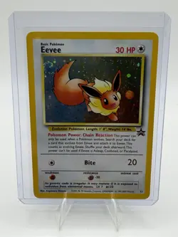 Pokemon TCG Eevee Wotc Promo 11/53 Holo Promo with Swirl 🌀 - Image 1