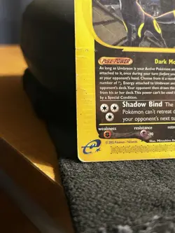 🌗Pokemon TCG Umbreon Aquapolis Rare 41/147 E Reader Series 2002 Damaged🌖 - Image 3