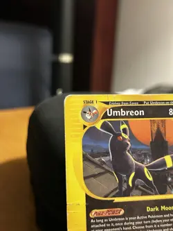 🌗Pokemon TCG Umbreon Aquapolis Rare 41/147 E Reader Series 2002 Damaged🌖 - Image 4