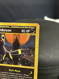 🌗Pokemon TCG Umbreon Aquapolis Rare 41/147 E Reader Series 2002 Damaged🌖 - Image 5