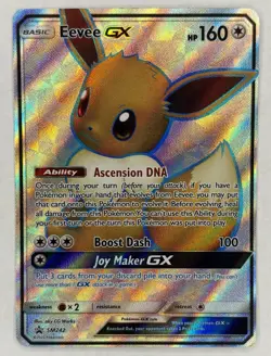 Eevee GX SM242 Promo SM Black Star Promos Pokemon Light LP-MP - Image 1
