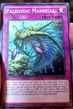 PALEOZOIC MARRELLA INOV-EN097 1st EDITION YUGIOH TCG LP Game Card - Image 1