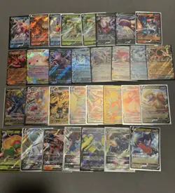 Pokemon TCG Sword & Shield Sun & Moon 30-Card Lot Full Art Holo Foil English V - Image 1