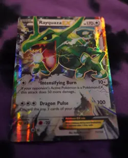 Pokemon Rayquaza EX 75/108 Roaring Skies Ultra Rare Holo Basic Dragon 170HP Card - Image 1