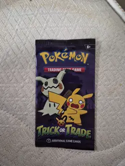 Pokemon 2023 Halloween Trick Or Trade 3 Card Booster Pack Brand New Sealed - Image 1