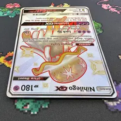 Nihilego GX SV62/SV94 Hidden Fates: Shiny Vault NM Mint Pokemon TCG Card - Image 4