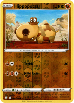Hippopotas 84/203 Reverse Holo | Evolving Skies | Pokemon Card - Image 1