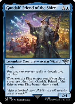Gandalf, Friend of the Shire #50 (NM) Lord of the Rings LTR Magic MTG - Image 1