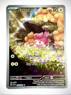 Pawmi - 226/091 Paldean Fates Shiny Illustration Rare Pokemon - NM/MINT - Image 1