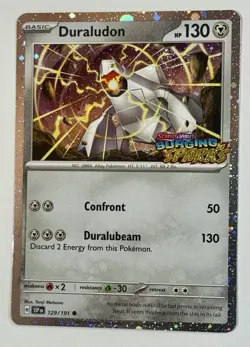 Pokemon TCG: Duraludon - 2024 Archaludon Ex Box Promo SSP 129/191 - Cosmo Holo C - Image 3