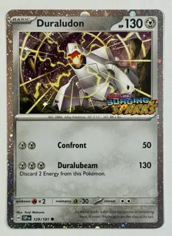 Pokemon TCG: Duraludon - 2024 Archaludon Ex Box Promo SSP 129/191 - Cosmo Holo C - Image 4