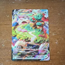 Pokemon Snorlax VMAX 142/202 Swsh01 Sword & Shield Full Art Holo Ultra Rare 2020 - Image 1