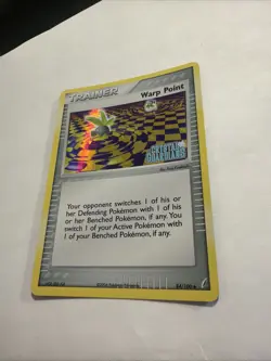 2006 Pokemon Warp Point 84/100 Crystal Guardians stamped holo LP+ - Image 5