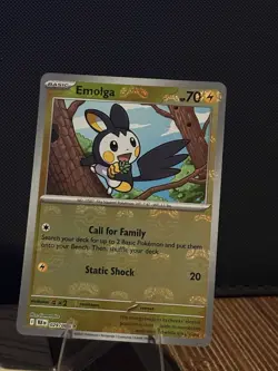 ENGLISH Emolga (Master Ball) Reverse 029/086 Black Bolt Pokemon - Image 1