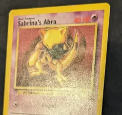 Pokemon TCG Sabrina's Abra Black Star Promo 19 English WOTC 2000 - Image 5