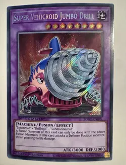 Super Vehicroid Jumbo Drill - SGX2-ENB22 - Secret Rare - 1st Edition NM YuGiOh! - Image 1