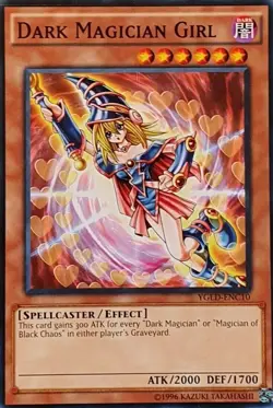 Yugioh YGLD-ENC10 Dark Magician Girl Mint - Image 1