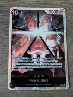 Five Elders SR OP13-082 Carrying On His Will Foil One Piece Card Game - Image 1