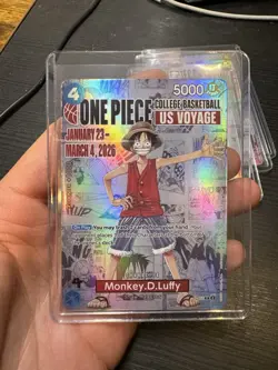 One Piece College Basketball US Voyage Monkey D. Luffy Trading Card 2026 - Image 1