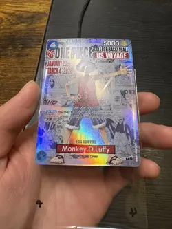 One Piece College Basketball US Voyage Monkey D. Luffy Trading Card 2026 - Image 3