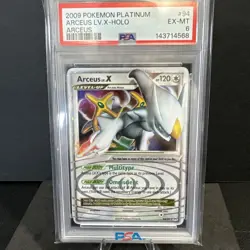 2009 Pokemon Platinum Arceus LV.X Holo #95 PSA 6 EX-MT Ultra Rare Card - Image 1