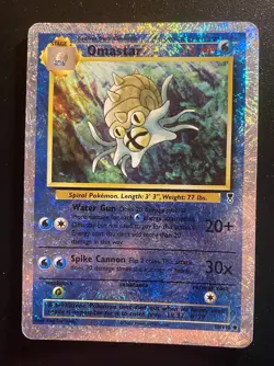 Pokemon Card - Omastar 58/110 Reverse Holo - Legendary Collection-ENG-Good - Image 1