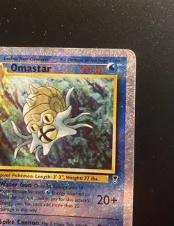 Pokemon Card - Omastar 58/110 Reverse Holo - Legendary Collection-ENG-Good - Image 3