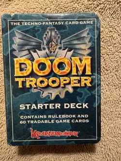 Heartbreaker Doomtrooper CCG Starter Deck 60 Cards Sealed, Box not Sealed - Image 1