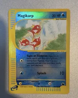 Pokemon Card-Magikarp-Reverse Holo-Skyridge-75/144-ENG-Excelllent - Image 1