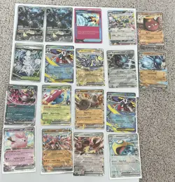 Pokemon Card Lot 20 Cards ex / IR / Full Art Umbreon ex Zekrom x2 Clefairy NM - Image 1