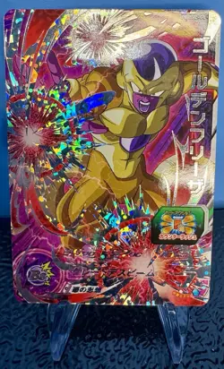 Played - Dragon Ball Heroes card Golden Frieza PBBS2-04 P Holo JAPANESE - Image 1