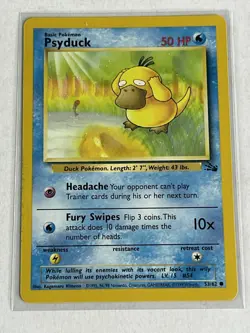 Psyduck 53/62 - Fossil - Common Pokemon Card - Image 1