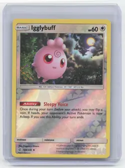 Igglybuff REVERSE HOLO card 168/236 Sun & Moon Cosmic Eclipse 2019 Pokemon - Image 1