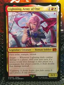 Lightning, Army of One 0233 Final Fantasy NM *NON-FOIL* - Image 1