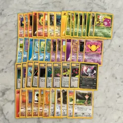 Pokemon Card Lot 1999 WOTC 50 Different Cards Lots Of 1st Edition Or Uncommon NM - Image 1