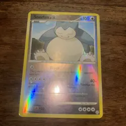 Pokemon TCG Snorlax Diamond & Pearl 37/130 Reverse Holo Rare - Image 3
