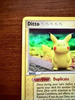 Pokemon Ditto (Pikachu) EX Delta Species 2005 Reverse Holo 63/113 - DMG - Image 2
