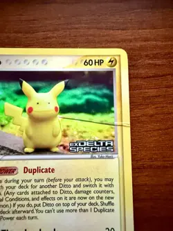 Pokemon Ditto (Pikachu) EX Delta Species 2005 Reverse Holo 63/113 - DMG - Image 3
