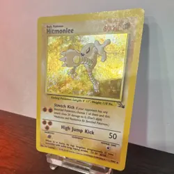 Pokemon Hitmonlee Fossil Holo Rare 7/62 60 HP 1999 The Pokemon Company - Image 2
